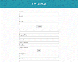 gif of CV creator